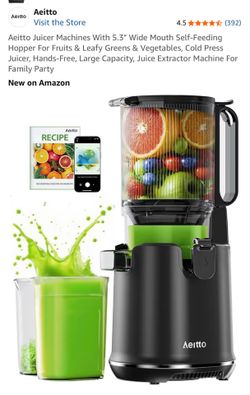 Masticating Juicer, Large Capacity