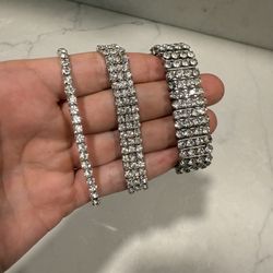 Vintage Rhinestone Bracelets 