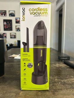 $15 – ionVac Cordless Hand Vacuum (Open Box, Tested) – Like New