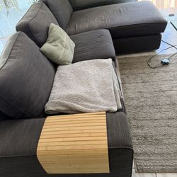 Gray Sectional Sofas + FREE Storage Ottoman 250$ Each