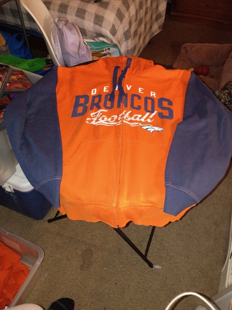 NFL Hoodie Sweatshirt Zip Up Extra Large