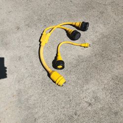 Marine Splitter. 50/30 Amp & 125 VAC Pigtail 