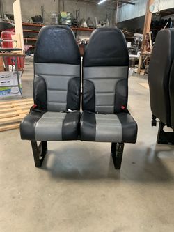 Double High Back Seat With Base Assembly