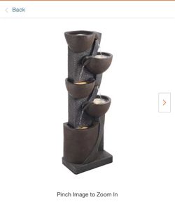 OUTDOOR WATER FOUNTAIN AND WATERFALL (Read description)