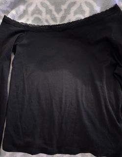 Black long sleeve top