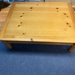 Ashley Solid Pine Wood Coffee Table And Side/End Table