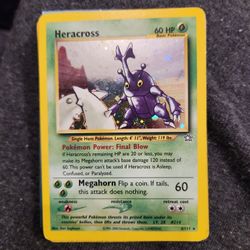 Pokemon - Heracross - HoloFoil Rare! - Neo Genesis 