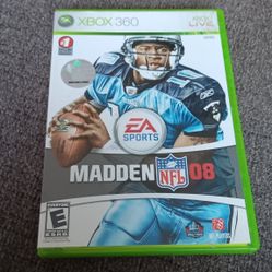 XBOX 360 NFL Madden 08 EA Sports Football Game