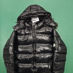 Monclear Maya Logo-Appliquéd Quilted Nylon Hooded Down Jacket