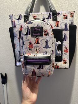 Loungefly Disney Villains Iridescent Pencil Case New