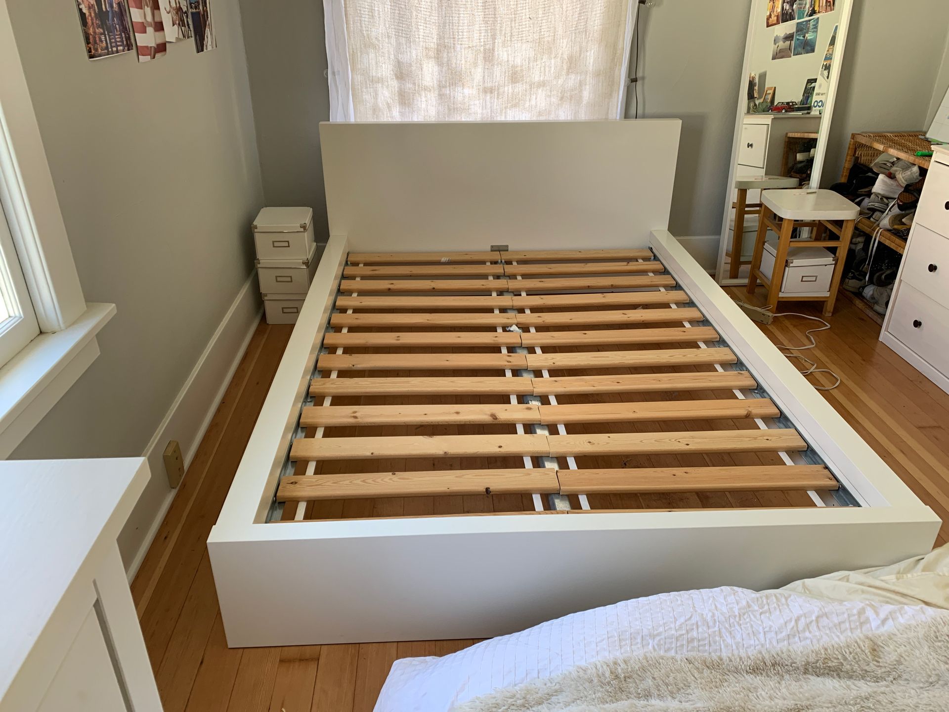 White IKEA Bed Frame Full