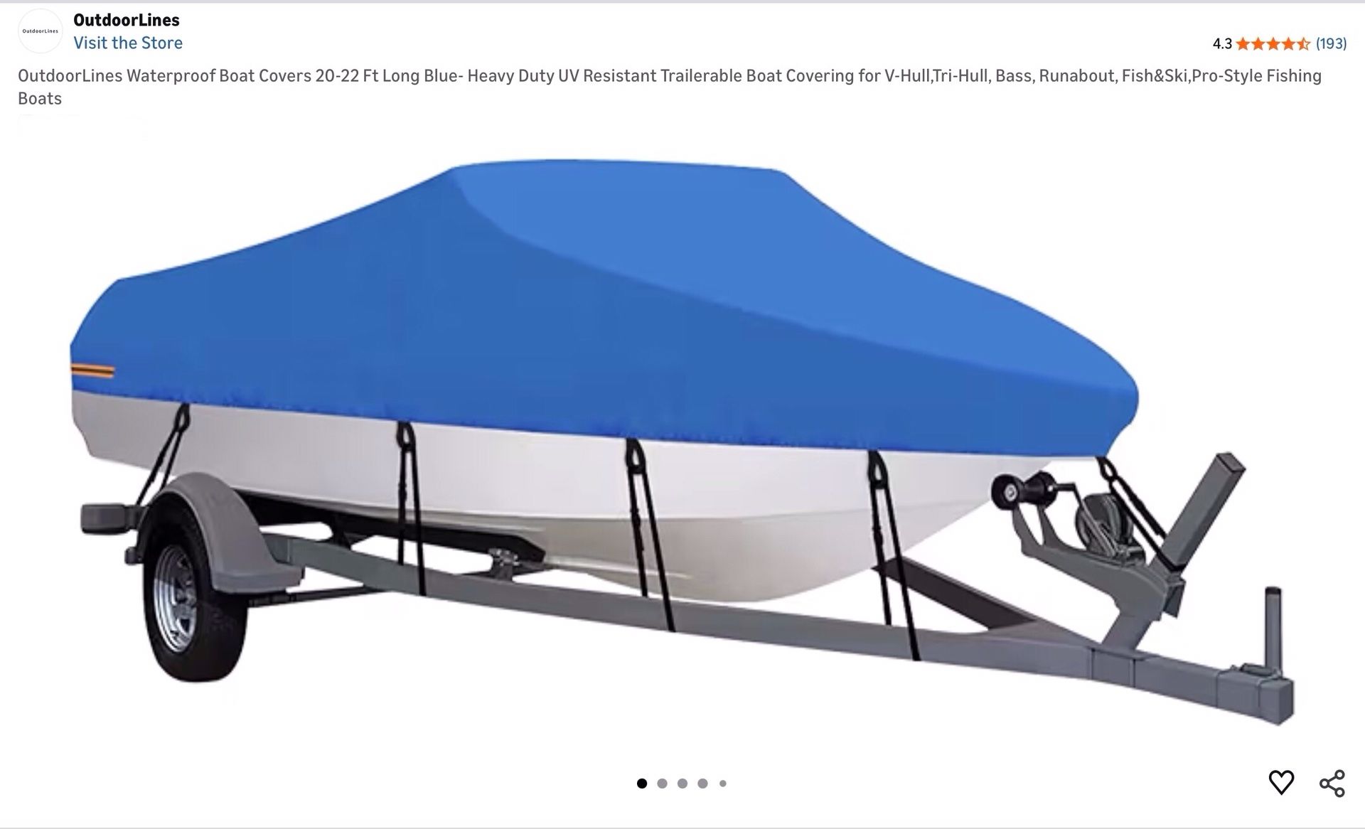 Heavy Duty Waterproof Boat Cover