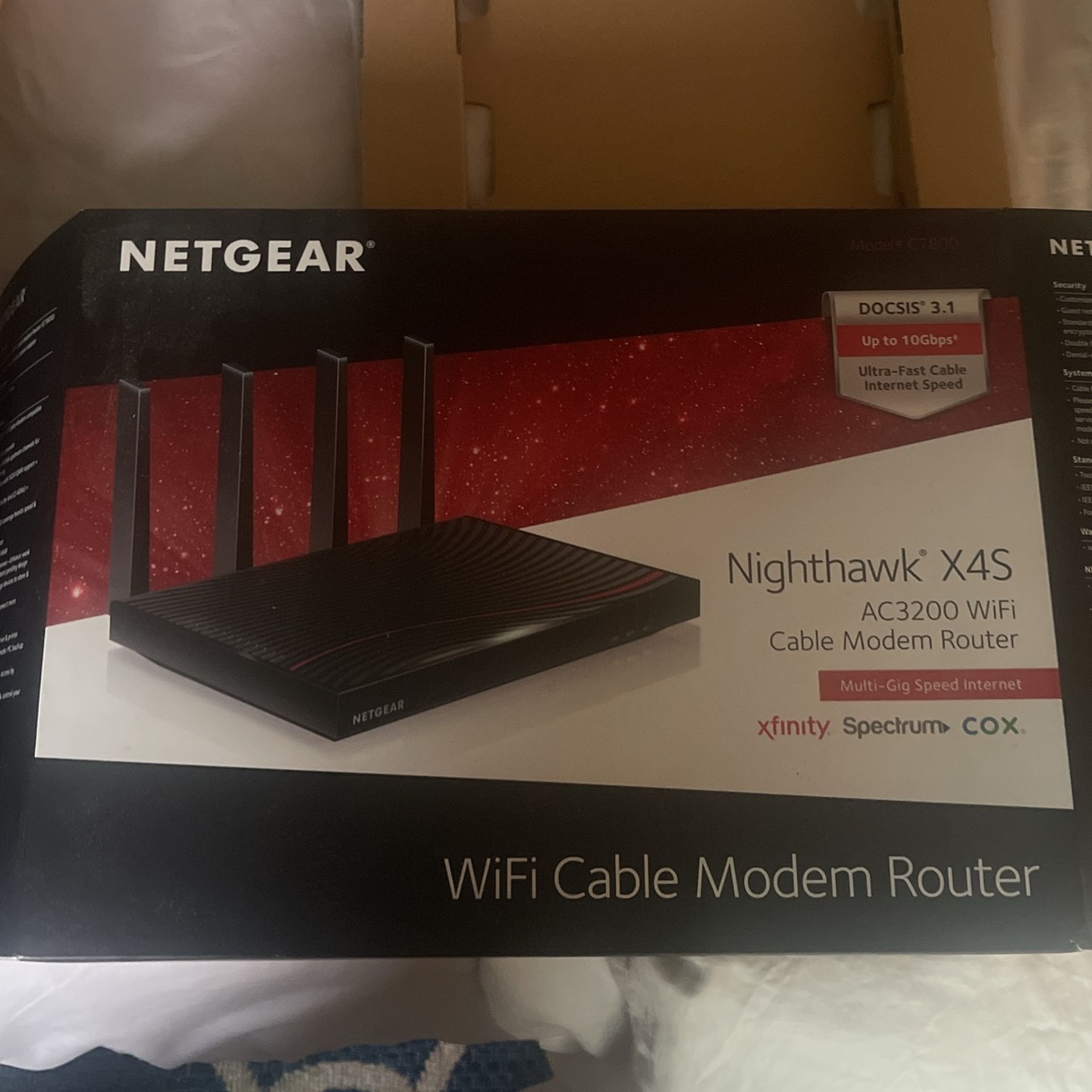 Netgear Nighthawk X4S AC3200 Cable Modem Router