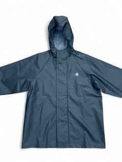Carhartt Lightweight Waterproof Rain Storm Coat/Rain Jacket