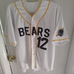 BAD NEWS BEARS JERSEY. STITCHED NUMBERS AND DECALS.  SIZE XL. NEW. PICKUP ONLY