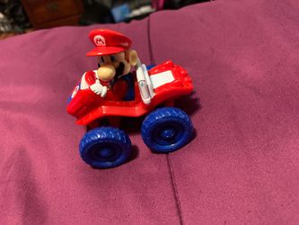 Nintendo Super Mario Brothers Mario Kart 2004 Wendy’s Car Toy Red Double Dash