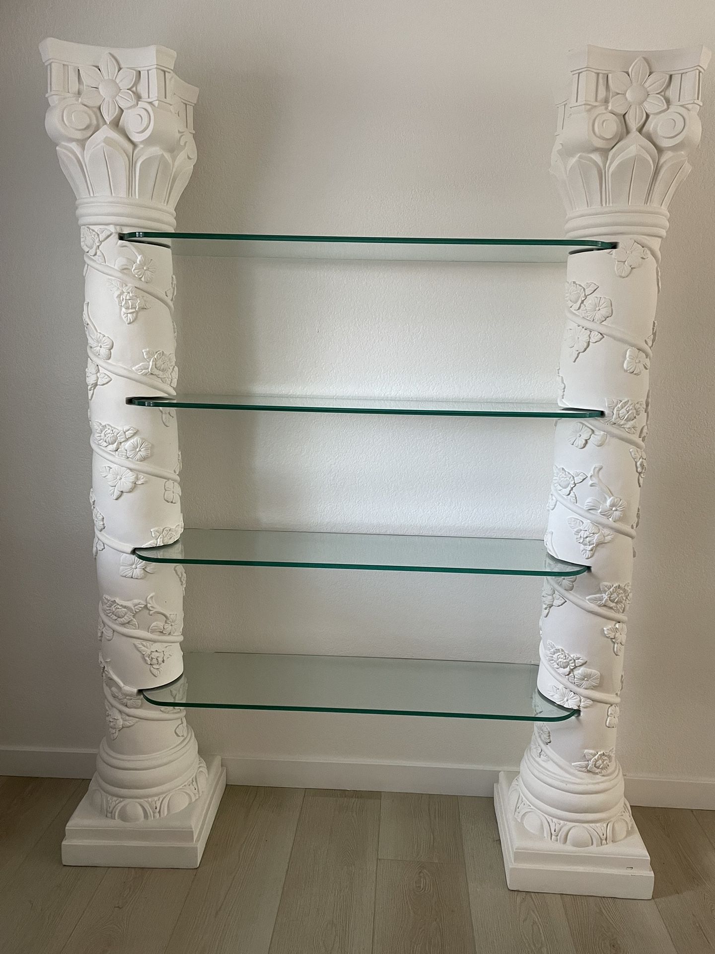 Pillars columns Glass Shelves Wedding Quinceañera Party Decoration Backdrop Centerpiece $800 obo