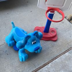 Blues Clues Ride On And basketball Goal