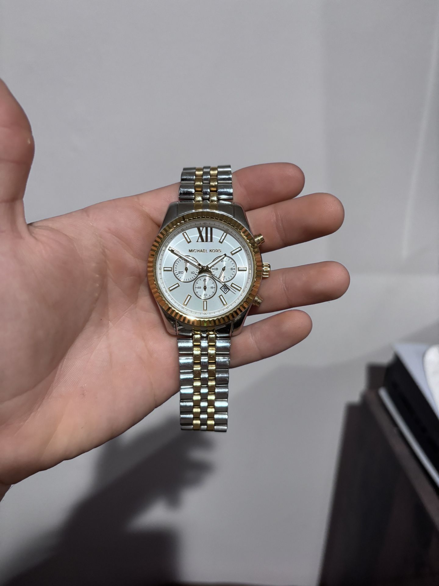 michael kors two-tone watch