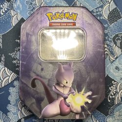 Pokemon TCG Mewtwo Rhyperior Tin EMPTY