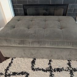 Microfiber Ottoman