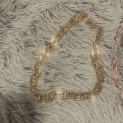 Dog Gold Chain Collar + Gift Leash