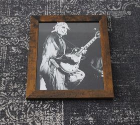 Framed John Cale Velvet Underground Hockey Mask Photo Print (8x10)