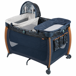 Monbebe Flex Deluxe Playard with Bassinet & Changer – Navy Camo