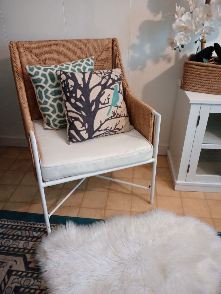 Indoor or Outdoor Accent Chair & Pillows