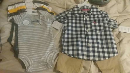 Brand new never used still in has tags newborn to 9 months boy clothing
