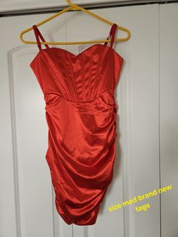 Womens Size Medium Red New Dress Tags 