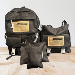 Travel Back Pack Set Of 4 All Black 