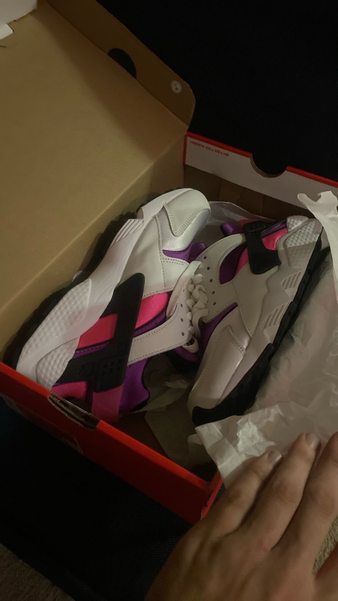 White Hyper Pink Huaraches