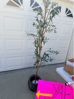 Olive tree artificial 6ft tall with pot