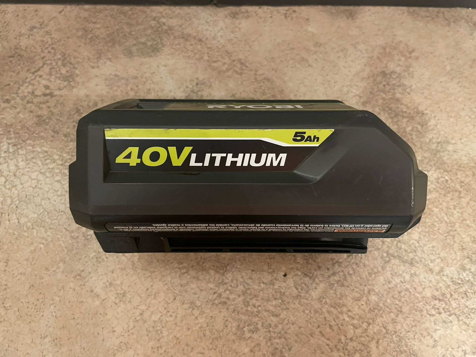 40V Ryobi Battery 5.0
