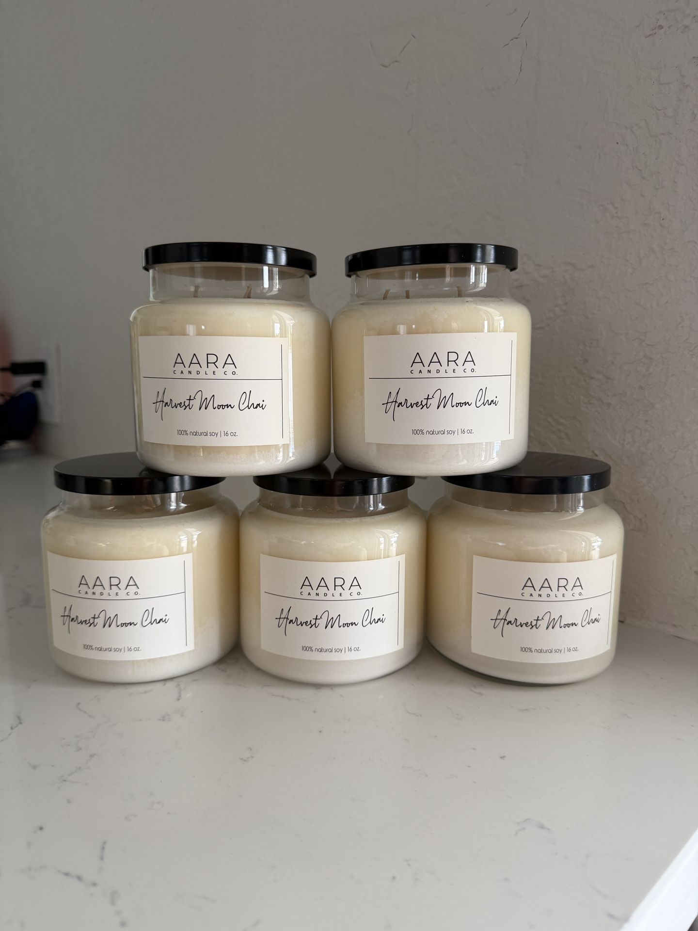 5 Candles for $60 Hand Poured Soy Candles - 3 Wick 16oz