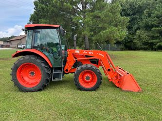 2021 Kubota M4-071 (73 HP) Cab Tractor with a loader. Only 485