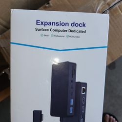 New Microsoft Surface Dock Triple Displays Dual HDMI+VGA with Power Adapter,12 in 1 Surface Docking Station for Microsoft Surface Pro 11/10/9/8/X/7/6/