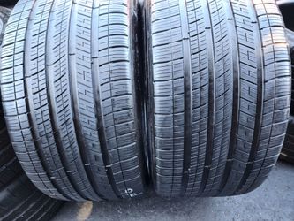 2 tires Used 295/35r21 michelin pilot sport dot 2024