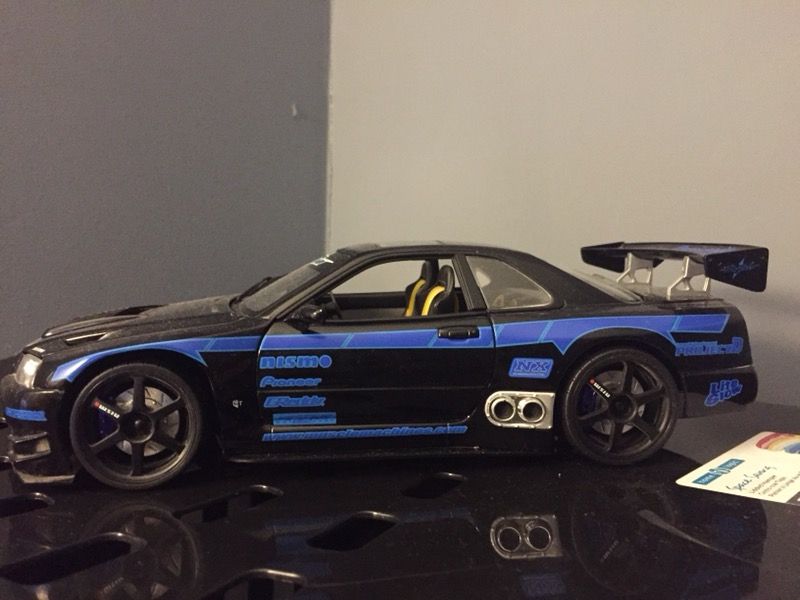 2000 NISSAN SKYLINE GTR 1:18 SS TUNER MUSCLE MACHINES WHITE