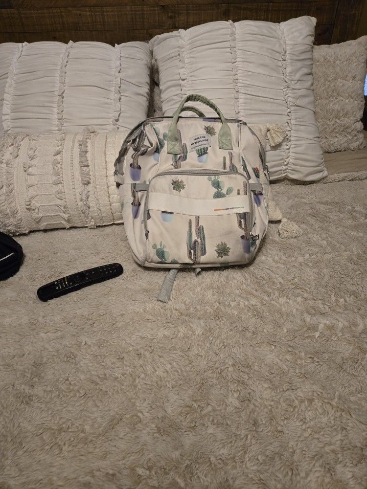 Cactus Succulent Diaper Bag Backpack