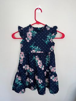 Floral dress for a 5-year-old girl (measurements)