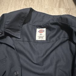 Black Dickies Button Up Shirt