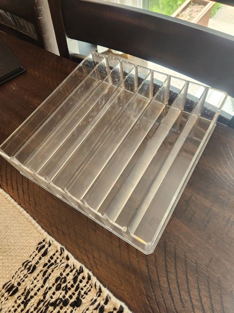 Square Clear Acrylic Organizer With Dividers