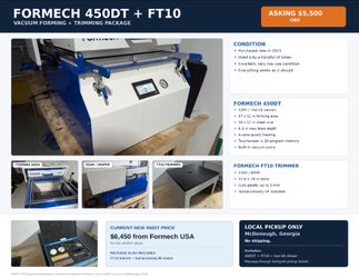 Formech 450DT + FT10