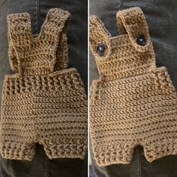 Crochet newborn photo props