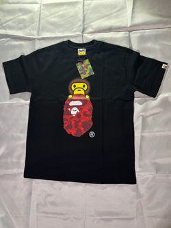 bape red baby milo tee