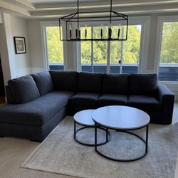 Living Spaces Sectional Sleeper Sofa 