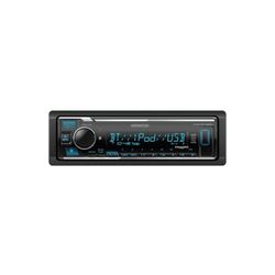 KENWOOD KMM-BT332U Bluetooth Single DIN Car Stereo with USB Port, AM/FM Radio, MP3 Player, Multi Color LCD, Detachable Face, 
