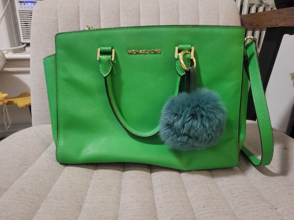 Michael Kors Selma Satchel Green